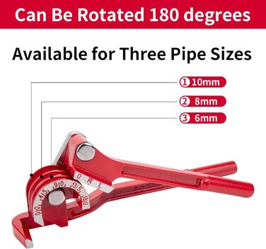 Трубогиб, трубогиб 3 в 1, трубогиб, плоскогубці, трубогиб, трубогиб для мідних труб 180