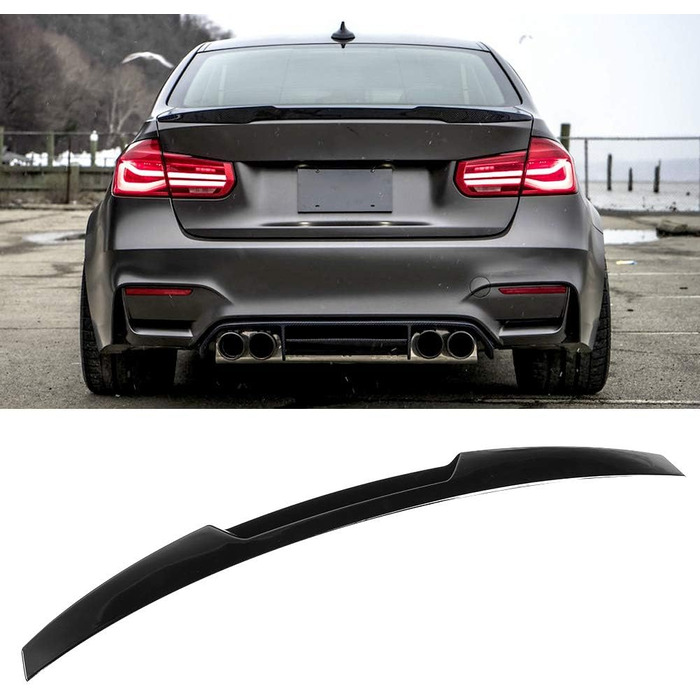 Для заднього спойлера M4 Style Spoiler, Глянцевий спойлер дверей багажника Gloss Black для 3 Series F30/M3 F80 2013-2019