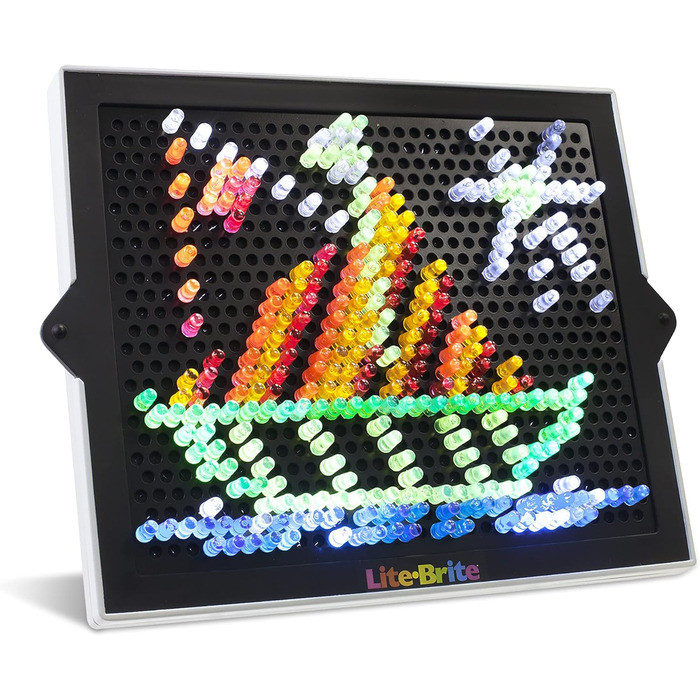 Основні Fun Lite-Brite Ultimate класична дошка для малювання з підсвіткою, світлодіодна дошка для малювання з кольорами, іграшка, що світиться в темряві, художня дошка для малювання з підсвіткою та неоновим ефектом Дошка для малювання не входить до компле