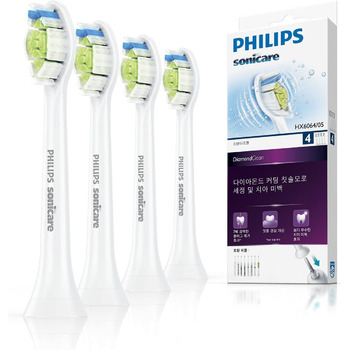 Насадки для щітки Philips Sonicare DiamondClean Standard Sonic (модель HX6064/05) білі 4 упаковки Стандартна одинарна