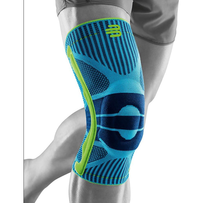 Колінна опора Bauerfeind 'Knee Support з кільцем siikon, праворуч і чорнилами для носіння (Rivera, M)