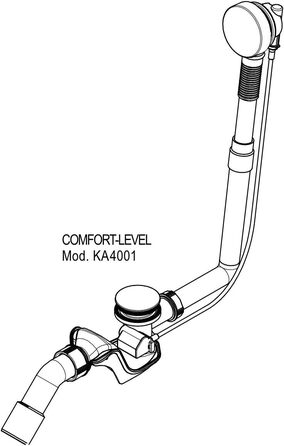 Набір для відходів і переливів Kaldewei Comfort-Level KA 4001 Standard chrome