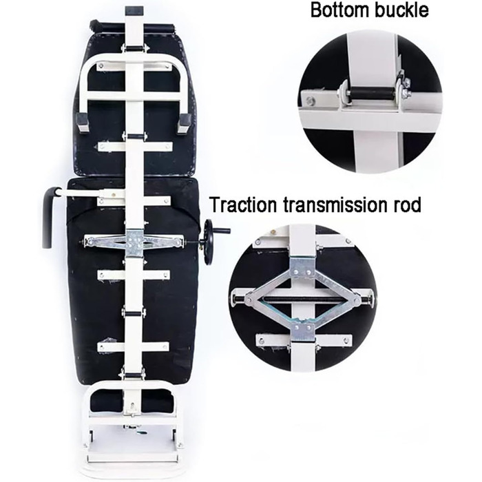 Масажне ліжко для шийних хребців і поперекового відділу, розтягувач поперекового ліжка для витягування шийного відділу хребта, портативний пристрій для розтягування поперекового відділу, шириною 36 см