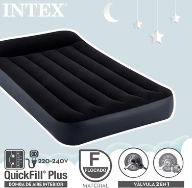 Подвійна подушка Intex Classic НАДУВНЕ ліжко W/Fiber-TECH BIP, розмір 99x1925см