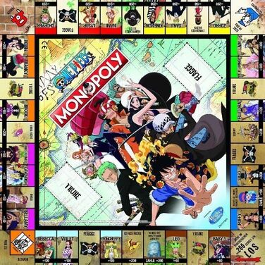 Виграшні ходи - Монополія - One Piece - аніме-сувенірна продукція - вік 5 - німецька