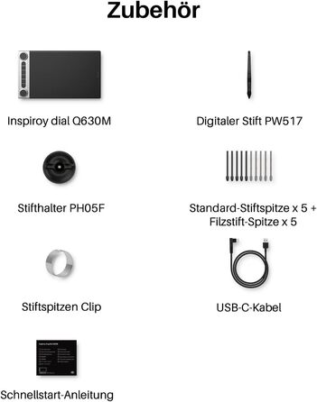 Графічний планшет HUION Inspiroy Dial 2 Bluetooth з контролерами з подвійним набором 6 програмованих кнопок Pen Tablet, 10 x 6-дюймовий бездротовий планшет для малювання, підходить для MacOS/ChromeOS/Linux 10.5 x 6.56 дюймів