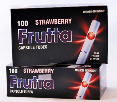 Трубки Frutta з капсульними трубками Click Strawberry 5 упаковок 5 x 100 шт.