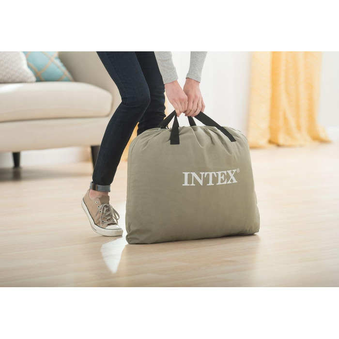 Надувне ліжко Intex Twin Comfort з підвищеним покриттям W/Fiber-TECH BIP