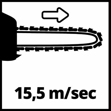Електрична ланцюгова пила Einhell GC-EC 2040 (2000 Вт, довжина шини 40 см, натягування ланцюга без інструменту, макс. швидкість ланцюга 15,5 м/с) нова версія