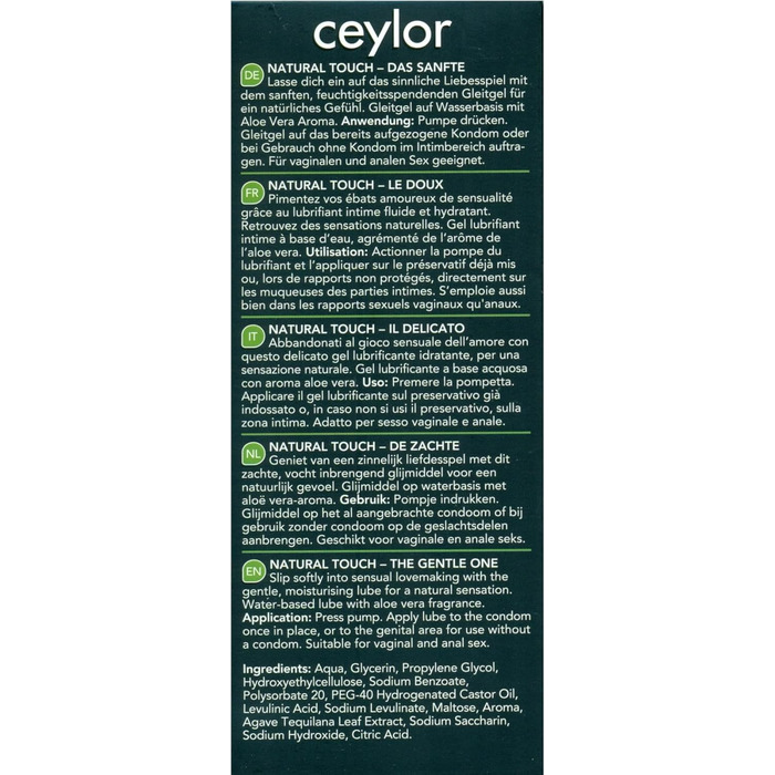 Мастило Ceylor Natural Touch 100 мл без парабенів без інгредієнтів тваринного походження