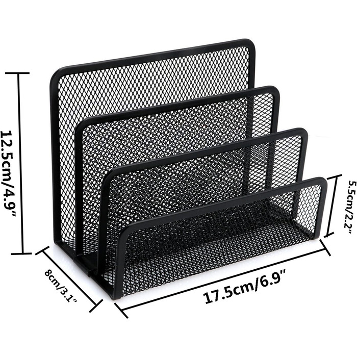 Настільна папка SUNTRADE, сітка, сортування листів, лоток для листів для листів, офіс, папка, метал, сітка