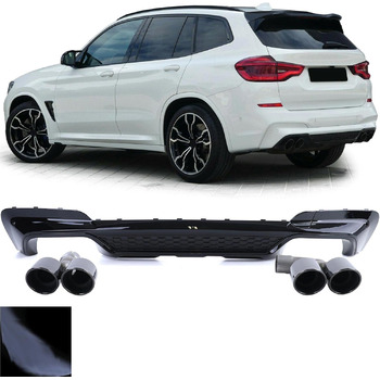 Задній дифузор Sport Performance Gloss з вихлопними трубами Black підходить для BMW X3 G01