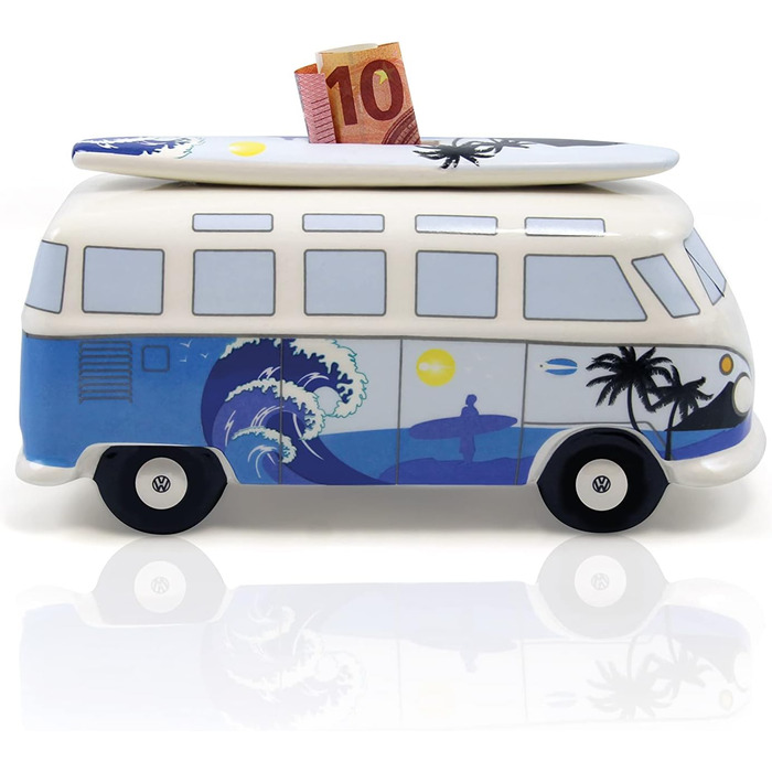 Скарбничка Volkswagen з дошкою для серфінгу в дизайні T1 Bulli Bus Samba (Surf/Blue)