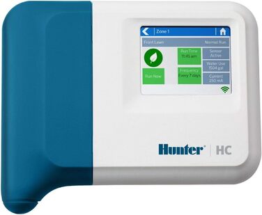 Комп'ютер для поливу Hunter, блок управління HC 6 станцій з Hydrawise, білий, 15,2 X 17,8 X 3,3 см, NA305 HC601 6 станцій