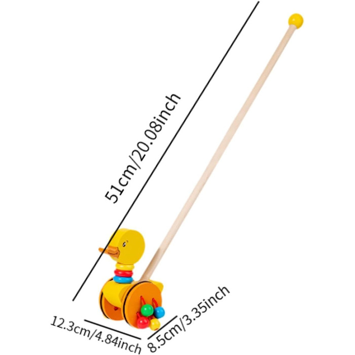 Штовхаюча навчальна іграшка, навчальні заняття для дітей дошкільного віку, навчальна іграшка, качка