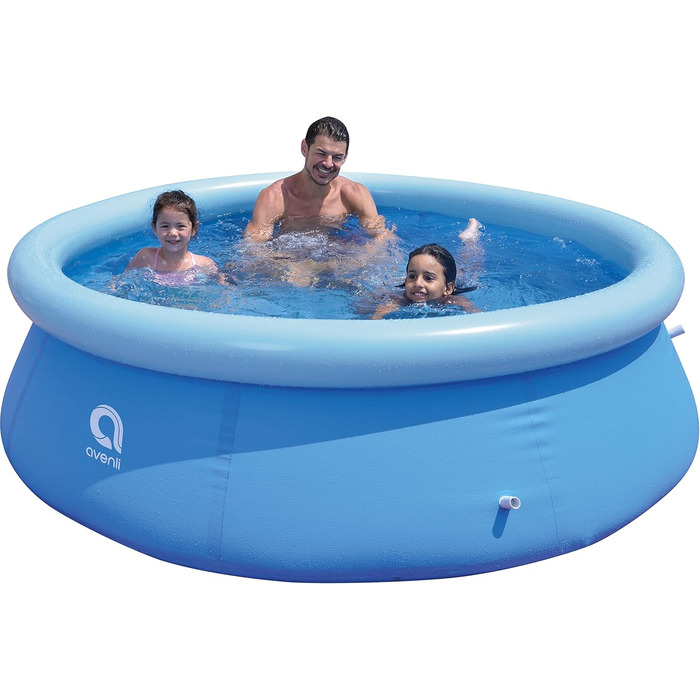 Басейн Avenli 244 x 63 см Family Prompt Set Pool Above Ground Pool Pool Set Blue Garden Pool Круглий плавальний басейн для сімей і дітей