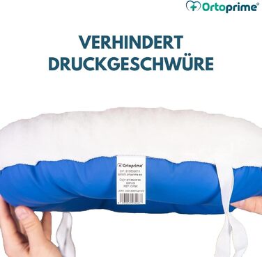 Подушка для сидіння OrtoPrime Coccyx проти пролежнів - Профілактика та лікування пролежнів - Ортопедична рельєфна подушка для інвалідного візка, офісу, автомобіля та дому - Кругле постуральне кільце сидіння