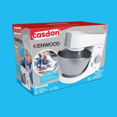 Іграшковий міксер Casdon 63550 Kenwood для дітей від 3 років Ідеально підходить для пекарів-початківців, які люблять змішувати справжні продукти, сірий