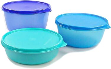 Холодильник TUPPERWARE Clarissa 2л темно-синій, 1,5л синій, 1л бірюзовий Panorama