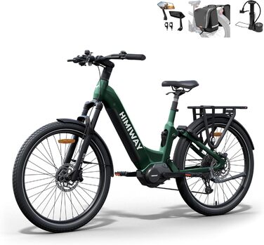 Гірський велосипед Himiway A7 Pro Ebike Trekking 48V 720Wh з акумулятором LG Гірський велосипед Ananda з середнім двигуном 120Nm City Pedelec 27.5'X2.4 дальність 80KM, 9-швидкісний електричний велосипед Shimano для жінок та чоловіків для педалювання