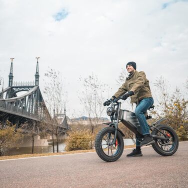 Електричний велосипед RZOGUWEX, 20-дюймовий позашляховий EBIKE для дорослих зі знімним літій-іонним акумулятором 48 В 25 Ач, подвійним гідравлічним дисковим гальмом з кованим магнітним колесом