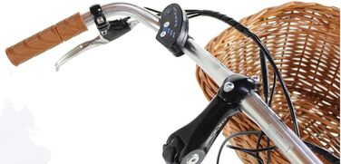 Велосипед Canellini E Bike Велосипед Dolce Vita by eletrik Велосипед з педалями EBIKE E-Bike Bici Citybike CTB Damen Vintage Retro Aluminium olivgrun 46