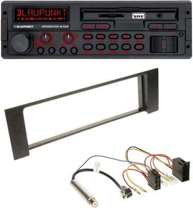 Автомагнітола Blaupunkt Bremen SQR 46 DAB SD MP3 USB Bluetooth DAB для Audi A4 (B6, 00-04) - ISO