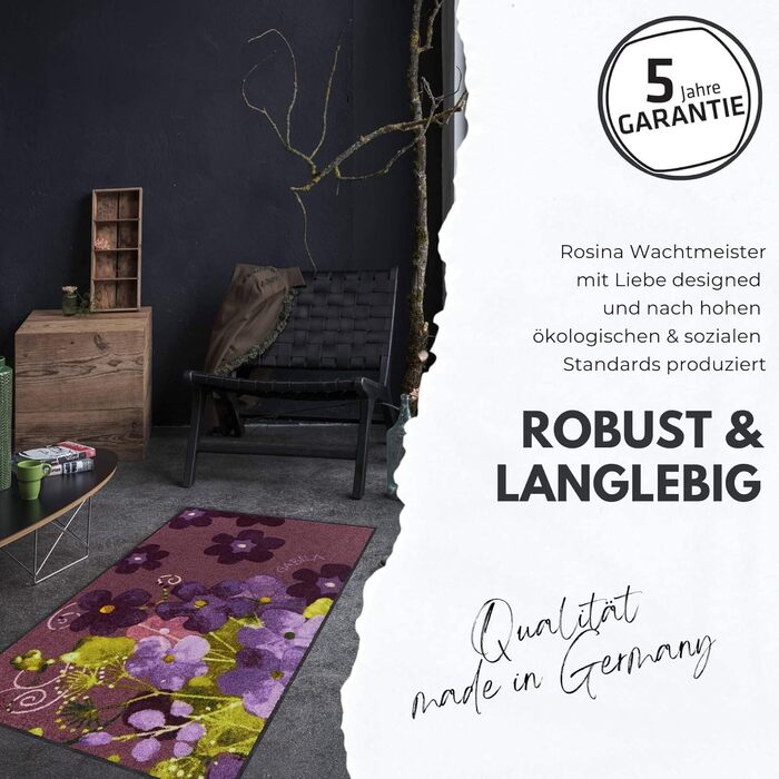 Килимок для підлоги Salonloewe Rosina Wachtmeister Sole 85x85 см коти кольоровий килимок для вітальні квадратний килимок для входу 85 х 85 см, що миється