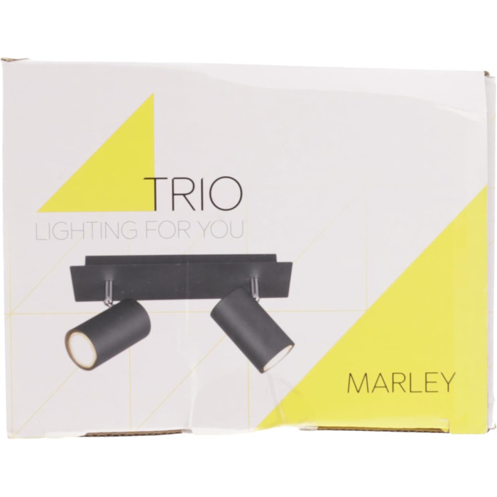 Підвісний світильник Trio Leuchten Marley 312400432, метал чорний матовий, підвіска 4-полум'я, крім 1 x GU10 (точкова планка 2-полум'я)