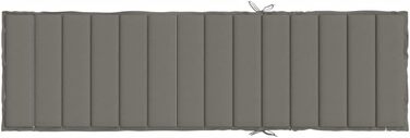 Подушка для шезлонгу CIADAZ Melange Dark Grey 200x50x4 см Тканина, Подушка для шезлонга, Подушка для шезлонга, Подушка для шезлонга, Подушка для лавки, Подушка для стільця для високих стільців, Подушки для шезлонгів - 4002499