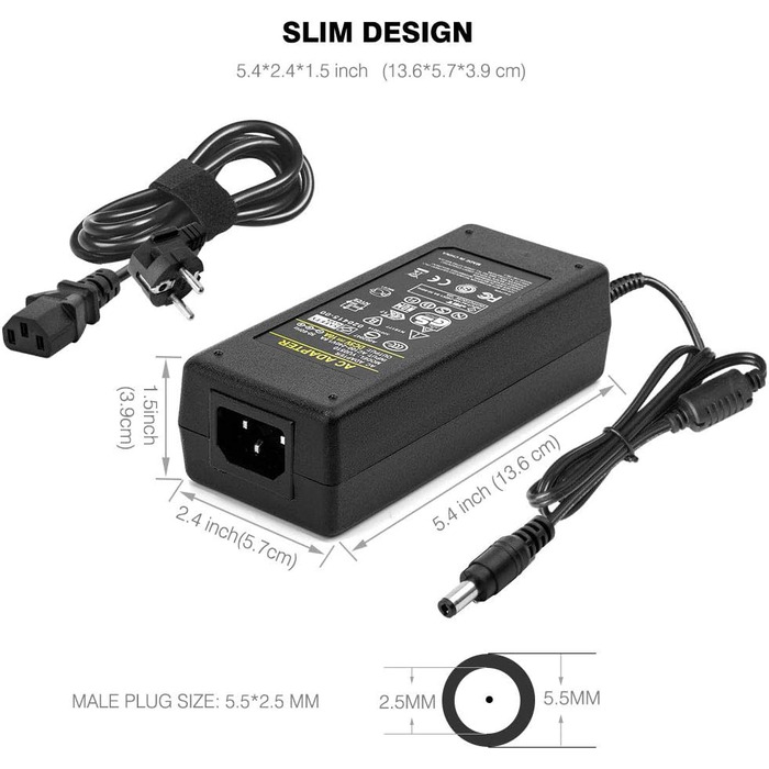 Вт 100-240 В пластиковий адаптер адаптера живлення для WS2812B WS2801 SK6812 APA102 SK9822 LED8806 RGB світлодіодні стрічки модулі (5V6A), 5V 10A 50