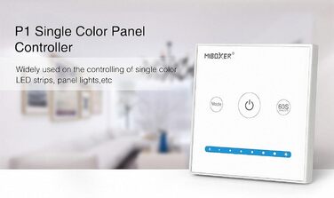 Контролер Miboxer Milight Настінний контролер MiLight TOUCH P1 для білого диммера від 12-24В до 5А для світлодіодної продукції
