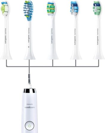 Оригінальні щітки Philips Sonicare InterCare HX9002/07 Clean InterDental Spaces & Gum Line підходить для будь-якої зубної щітки Sonicare із системою кріплення 2 упаковки, стандартні, білі стандартні 2 упаковки