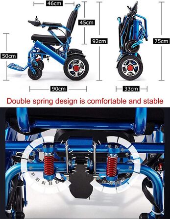 Електричний інвалідний візок, розбірний, легкий, 22,7 кг, міцний і довговічний у використанні, моторизовані інвалідні візки, зручні для домашнього та вуличного використання, портативні
