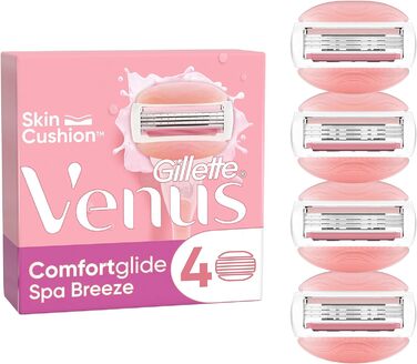 Леза для бритви Gillette Venus Comfortglide Spa Breeze для жінок, 9 змінних лез для жіночих бритв з 3-кратним лезом (4 леза)