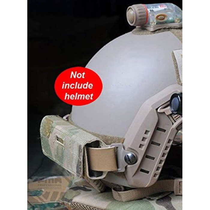 З п'ятьма ваговими блоками) MC, 4U Airsoft Fast BJ PJ MH Tactical Helmet Balancing Weight Bag (