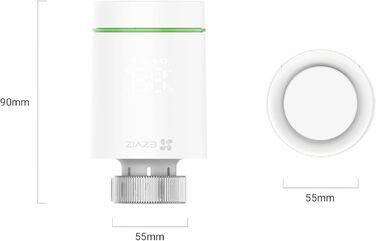 2 Thermostatic Ventils with A3 Gateway, Energy Efficient Heating Control with APP, DIY Installation, T55 Kit, 2 Thermostatic Ventils with A3 Gateway, Energy Efficient Heating Control with APP, DIY Installation, T55 Kit