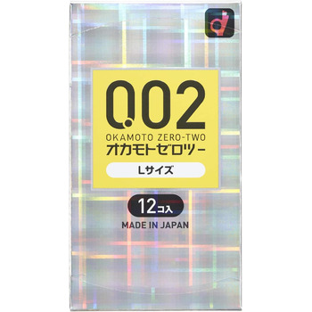 Презерватив Okamoto 0.02 EX поліуретановий 12 шт. Великий розмір (імпорт з Японії)