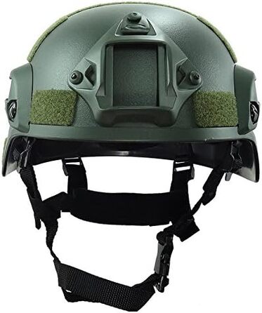 Шолом з бічною рейкою та кріпленням NVG OD, 2000 Style Softair Tactical Combat Army Military Airsoft Paintball