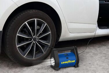 ЦИФРОВИЙ ПОРТАТИВНИЙ КОМПРЕСОР GOODYEAR 35PSI (ПІДКЛЮЧЕННЯ 12 В, 100 PSI / 6,9 БАР)