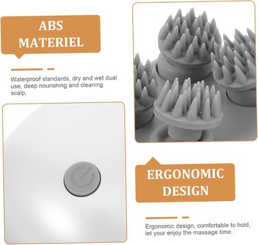Набір інструментів для головки Електрична ручна головка для шиї Масажна щітка для шкіри голови Масажна щітка для шкіри голови Масажна головка Розминання преса, 1