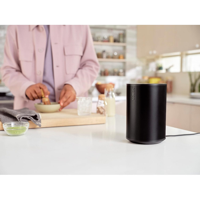 Розумна колонка з WiFi, Bluetooth, сумісна з Storeo Alexa - чорна, 100