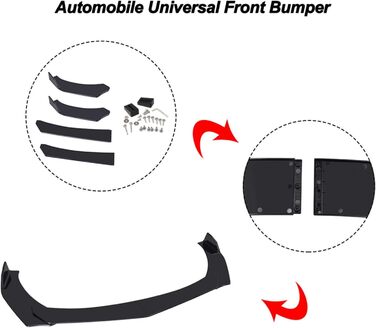Автомобільний спойлер Передній спойлер Губа-Розгалужувач переднього бампера автомобіля Спойлер Універсальний автомобільний передній спойлер для губ Дифузор для губ Автомобільний захист від зіткнень Обвіс Кришка для губ