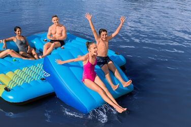 Острів для купання Bestway Summer Slide з водною гіркою 376 x 311 см