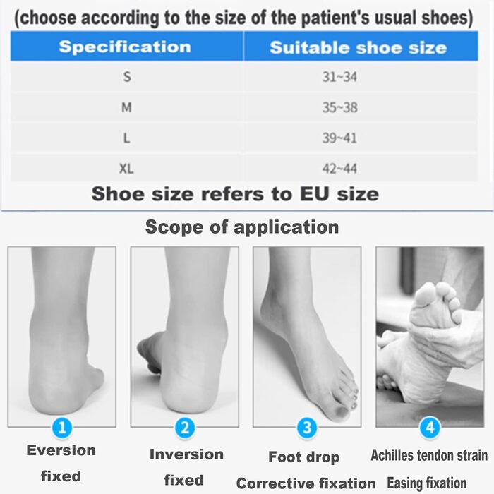 Ортез для підйому стопи, підйомник стопи, підошовний фасціїт, ахіллове сухожилля, відновлення, гомілковостопний ортез для ходьби у взутті з геміплегією, А/ліворуч, L