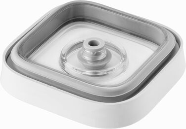 Коробка ZWILLING FRESH & SAVE CUBE, розмір 2S, модульна та штабельована коробка для зберігання, герметичне та вакуумне зберігання, можна мити в посудомийній машині, прозоро