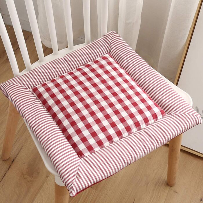 Комплект з 4 Seat Cushion Linen, 4040см Квадратна подушка для крісла Подушка для сидіння в Home and Garden Collection Подушка для крісла (зелена)