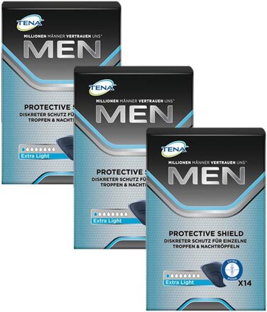 Вкладиші TENA For Men Level 1 - 4 упаковки / 4 x 24 96 шт. (14 шт. (3 упаковки))