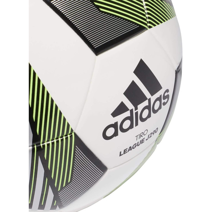 Екіпірування - Футбольні м'ячі Tiro Junior 290 грамів Lightball White / Black / Silver Met / Team Solar Green 5