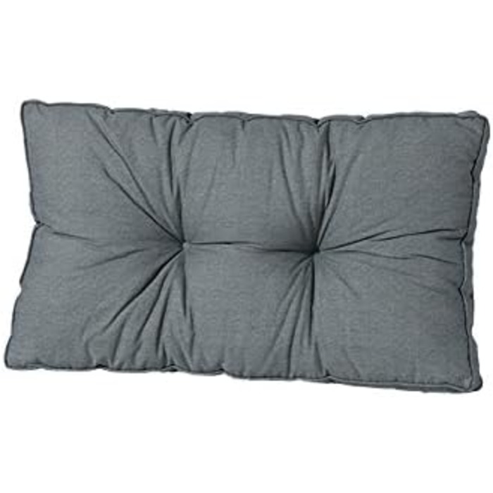 Подушка для відпочинку Madison Florance 73x43 см Basic Grey, товщиною 10 см, гнучко регульована за формою, стійка до ультрафіолетового випромінювання, легка в догляді/подушка для спини